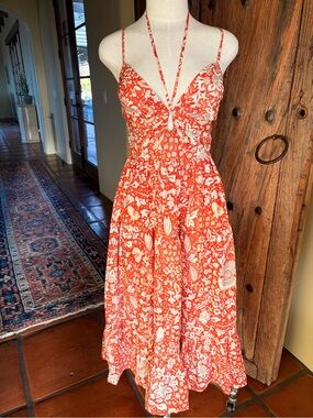 Ulla Johnson “Phoebe” Dress in Orange Blossom Print – Size 2